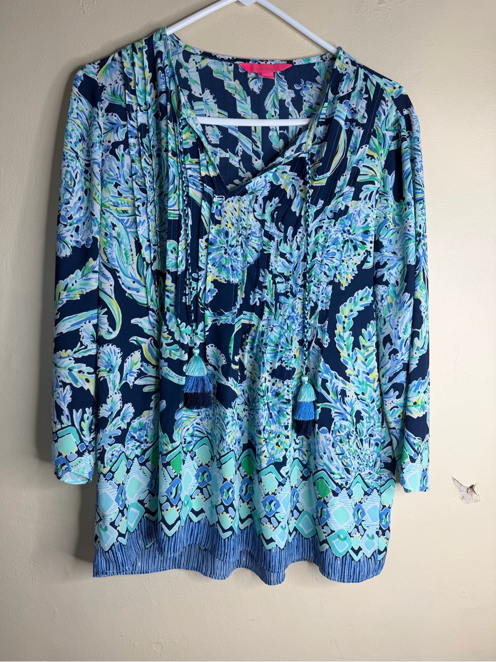 Lilly Pulitzer Marilina Tunic High Tide Size S